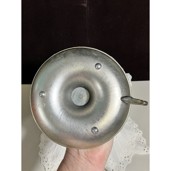 Vintage Dilly Metal & Wood Chamberstick Finger Loop Candle Holder - Picture 5 of 5